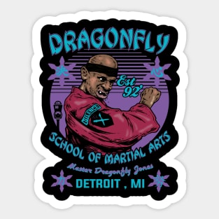 DRAGON FLY (teal) Sticker